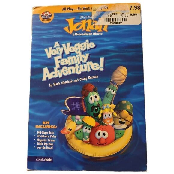 Jonah A Veggietales Movie Very Veggie Family Adventure VHS All Work No Play - Picture 1 of 6